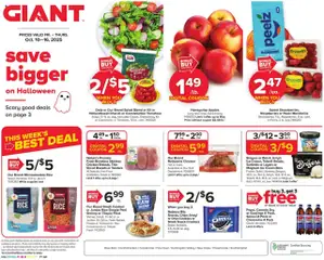 Preview Giant Weekly Ad valid from 10/10/2025