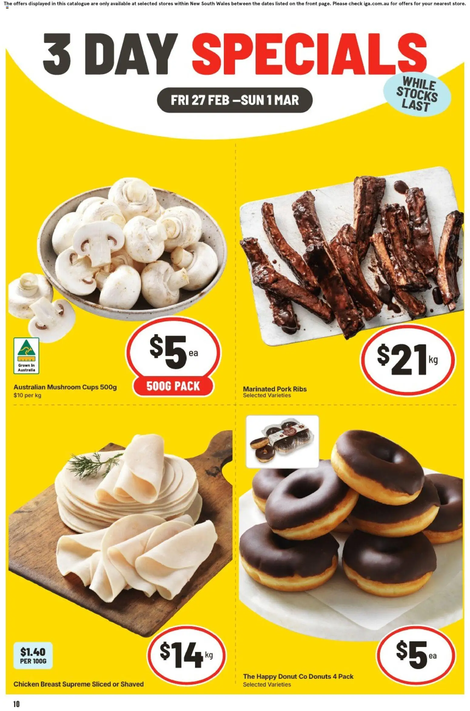 IGA - 3 Day Specials NSW - page 1- valid from 27/02/2026