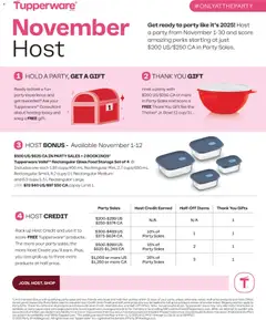 Preview Tupperware weekly flyer valid from Nov 1, 2025