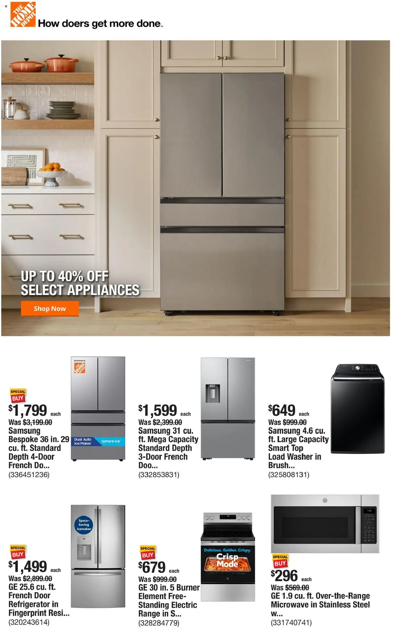 Home Depot Weekly Ad - page 1- valid from 12/18/2025