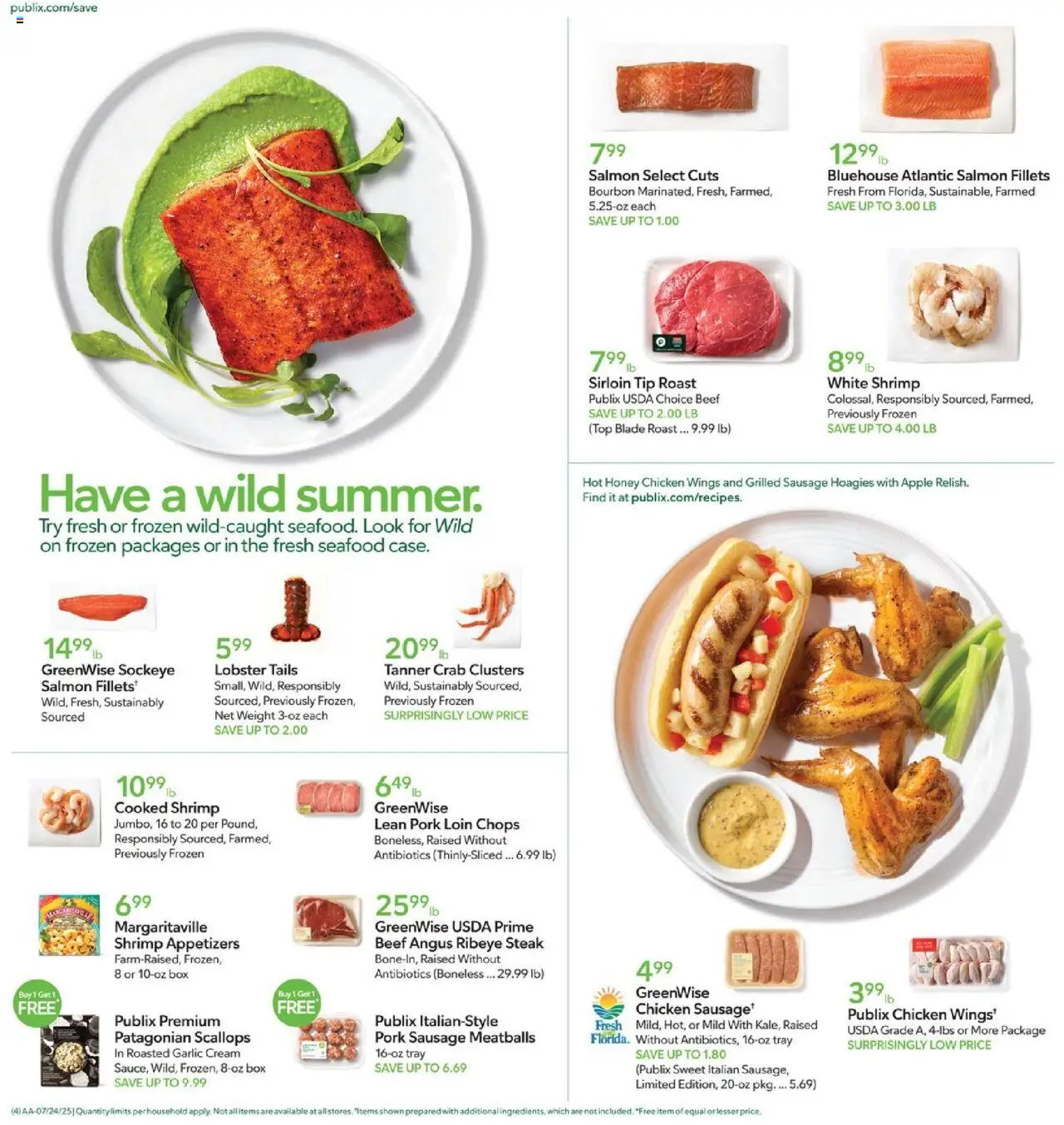 Publix Weekly Ad - page 4- valid from 07/23/2025