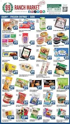 Preview 99 Ranch Market Dairy | Frozen Entree’ | Side valid from 10/24/2025