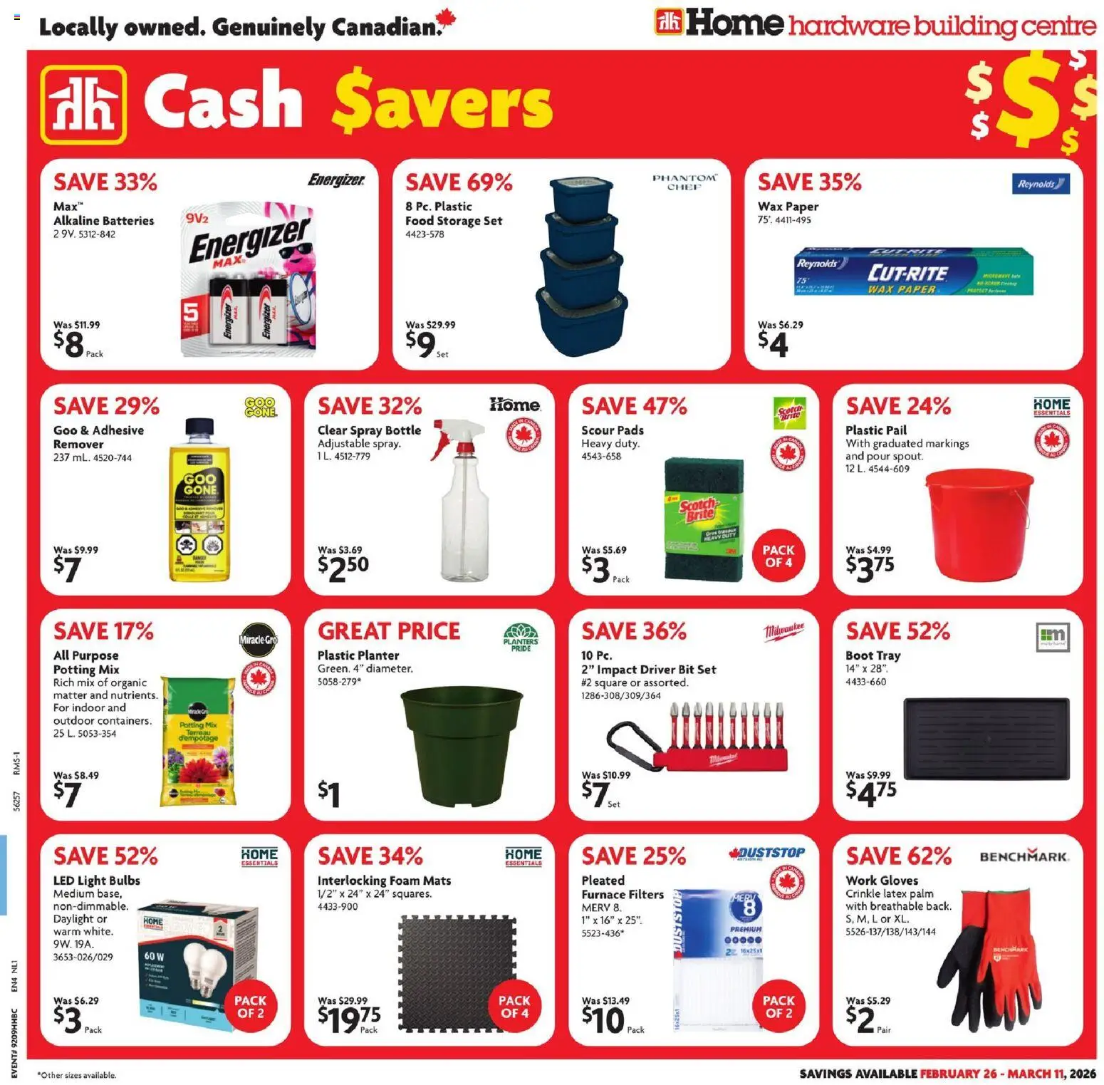 Home Hardware weekly flyer / circulaire - page 1- valid from Feb 26, 2026