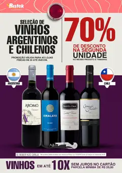 Pré-visualização Bistek Supermercados - Ofertas Vinhos válida a partir de 22/01/2026