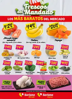 Soriana - Frescos del Mandado Mercado: Tamaulipas válido desde 28/10/2025