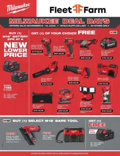 Preview Mills Fleet Farm Milwaukee Deal Days valid from 11/06/2025