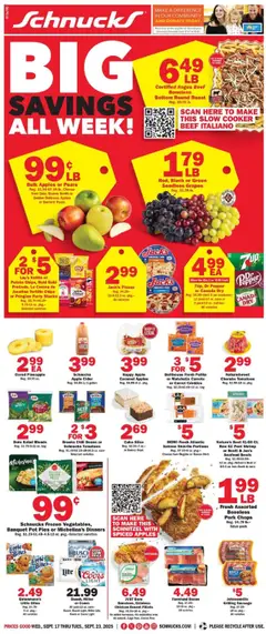 Preview Schnucks Ad valid from 09/17/2025