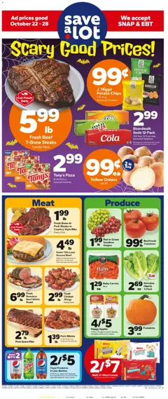 Preview Save a Lot Weekly Ad valid from 10/22/2025
