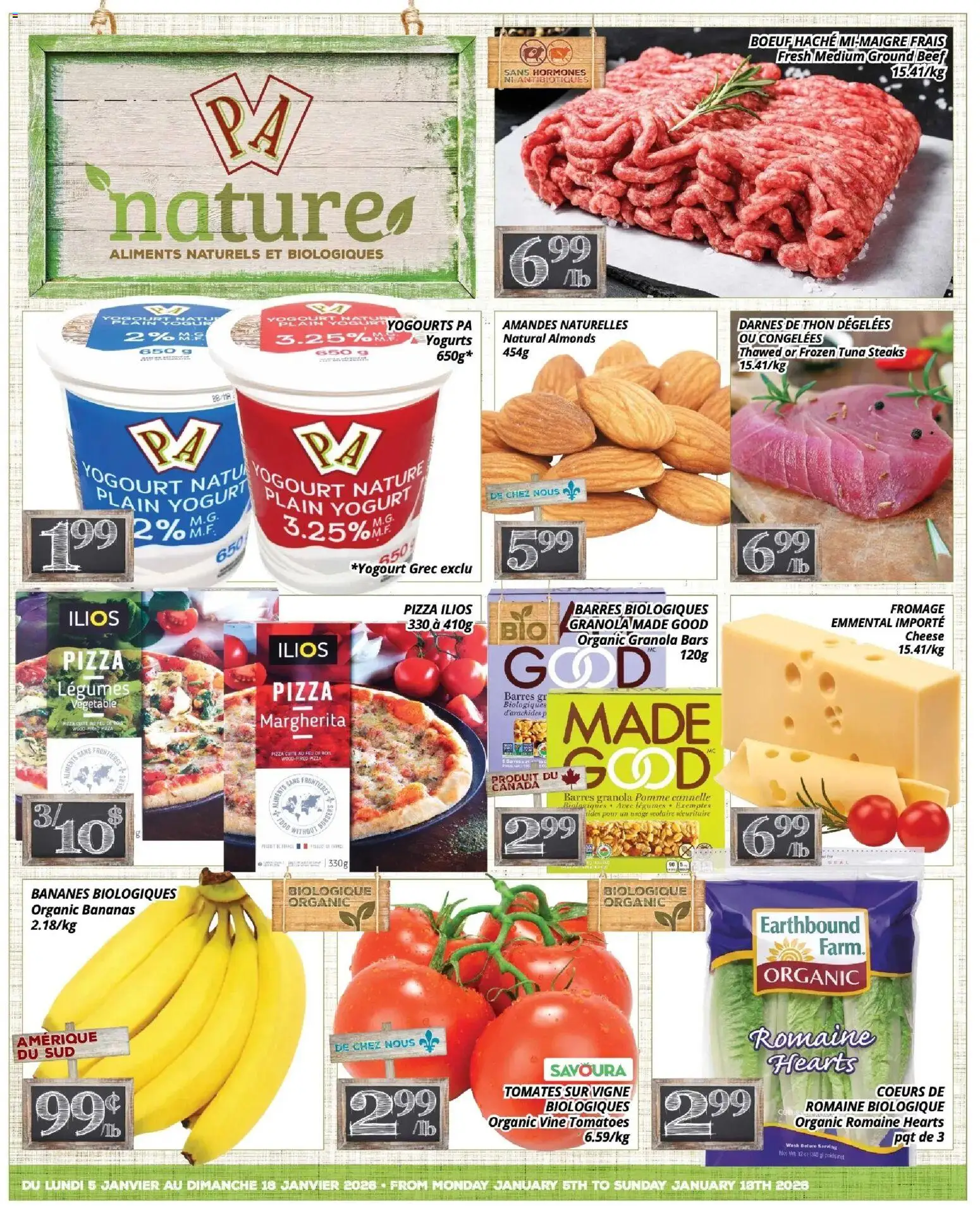 Pa Supermarché - nature Flyer - page 1- valid from Jan 5, 2026