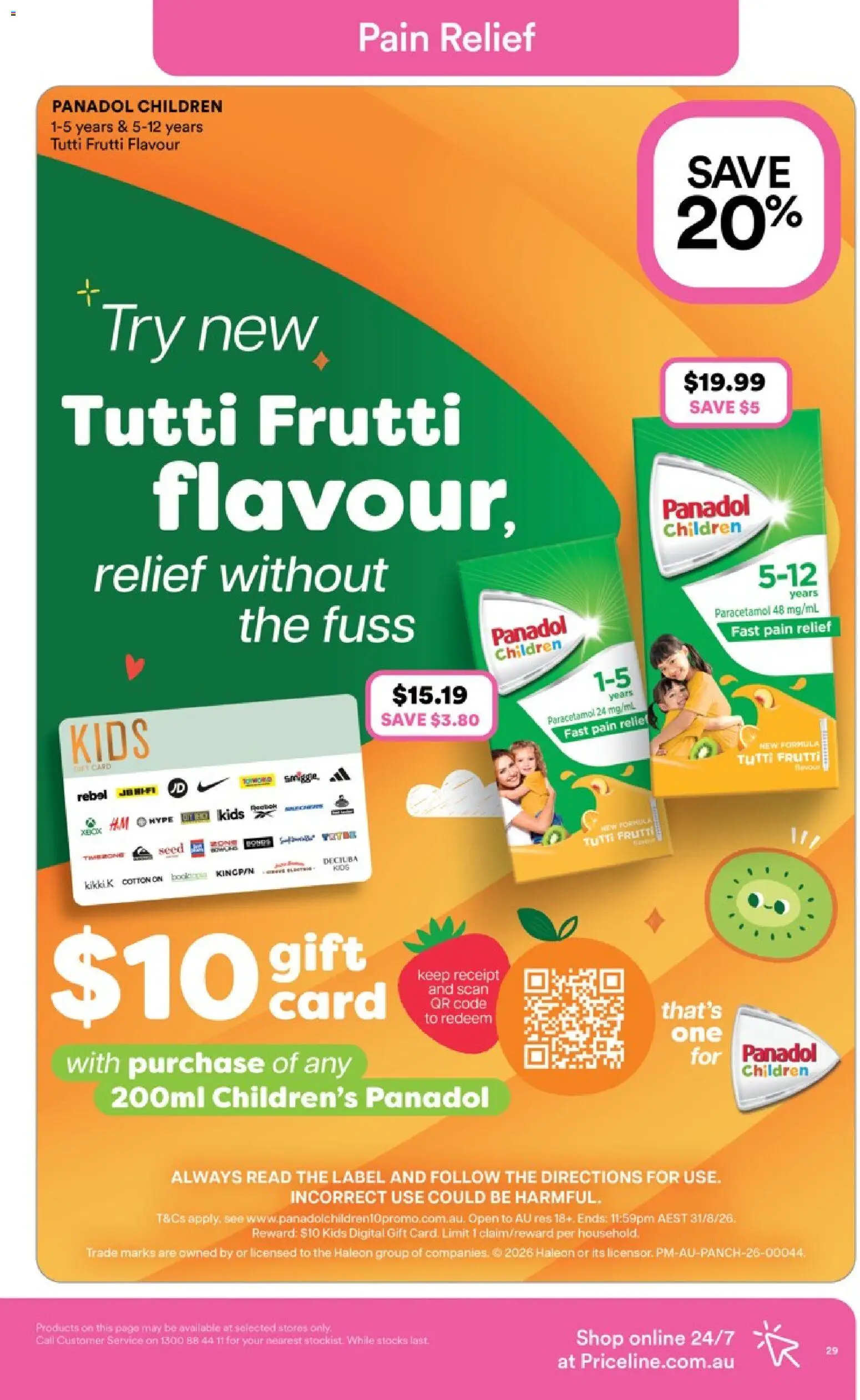 Priceline Pharmacy catalogue  - page 29- valid from 23/04/2026