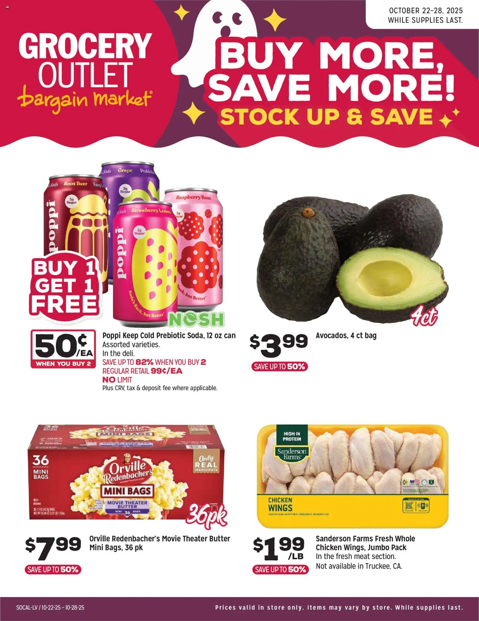 Grocery Outlet Weekly Ad - CA - page 1- valid from 10/22/2025