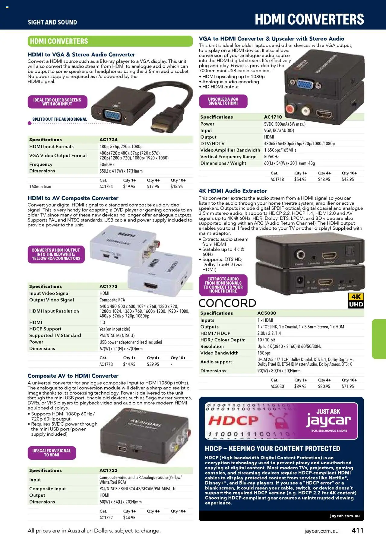 Jaycar Engineering & Scientific Catalogue 2025/2026  - page 411- valid from 09/07/2025
