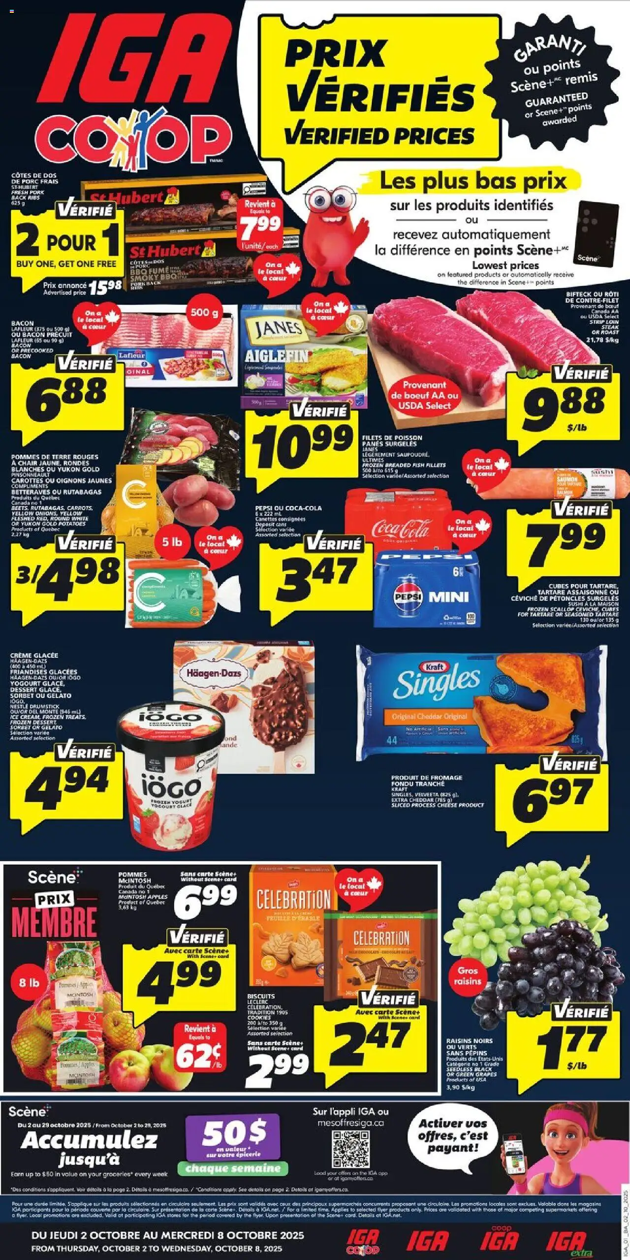 IGA weekly flyer / circulaire - page 1- valid from Oct 2, 2025