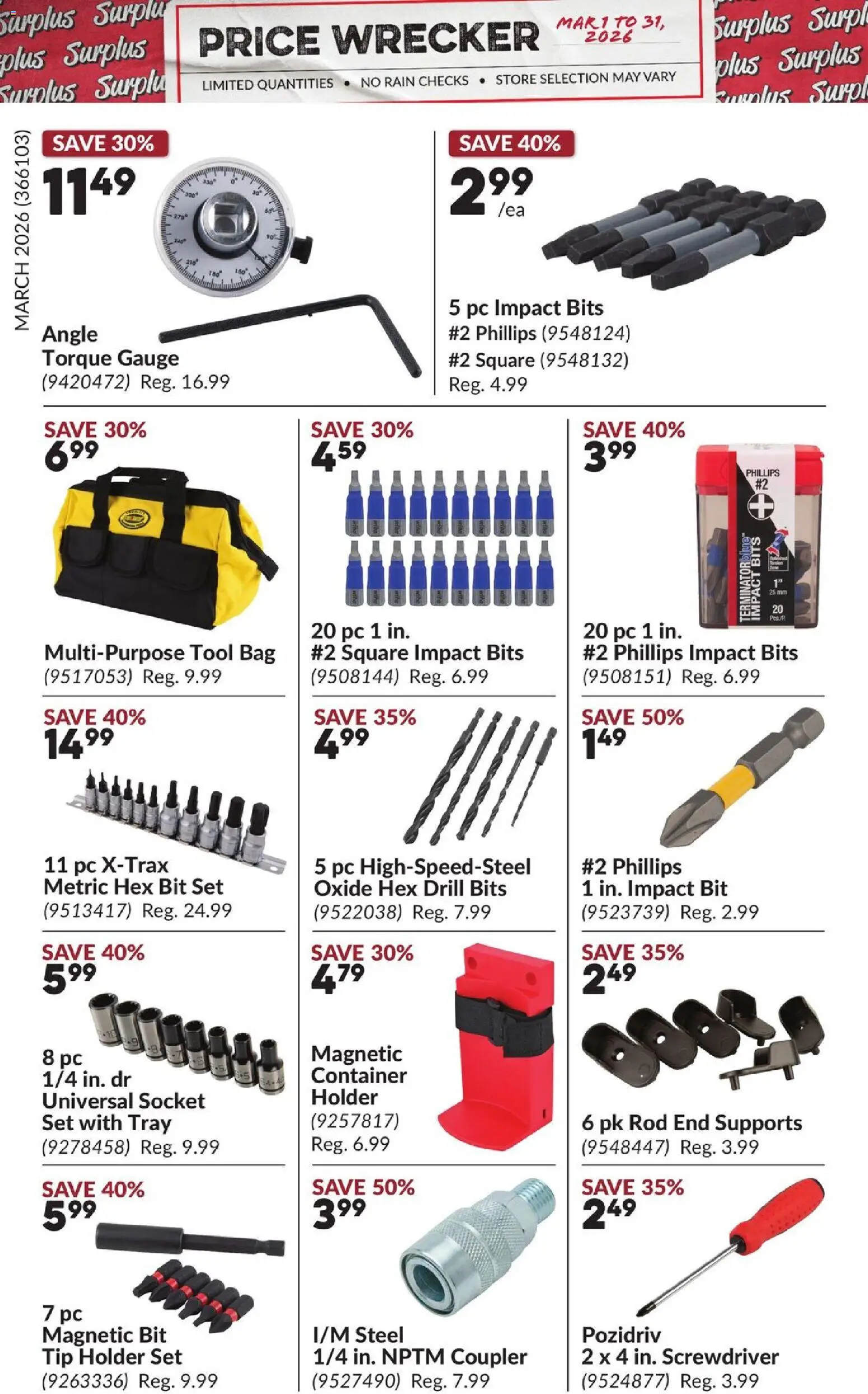 Princess Auto flyer - Price Wrecker - page 16- valid from Mar 1, 2026