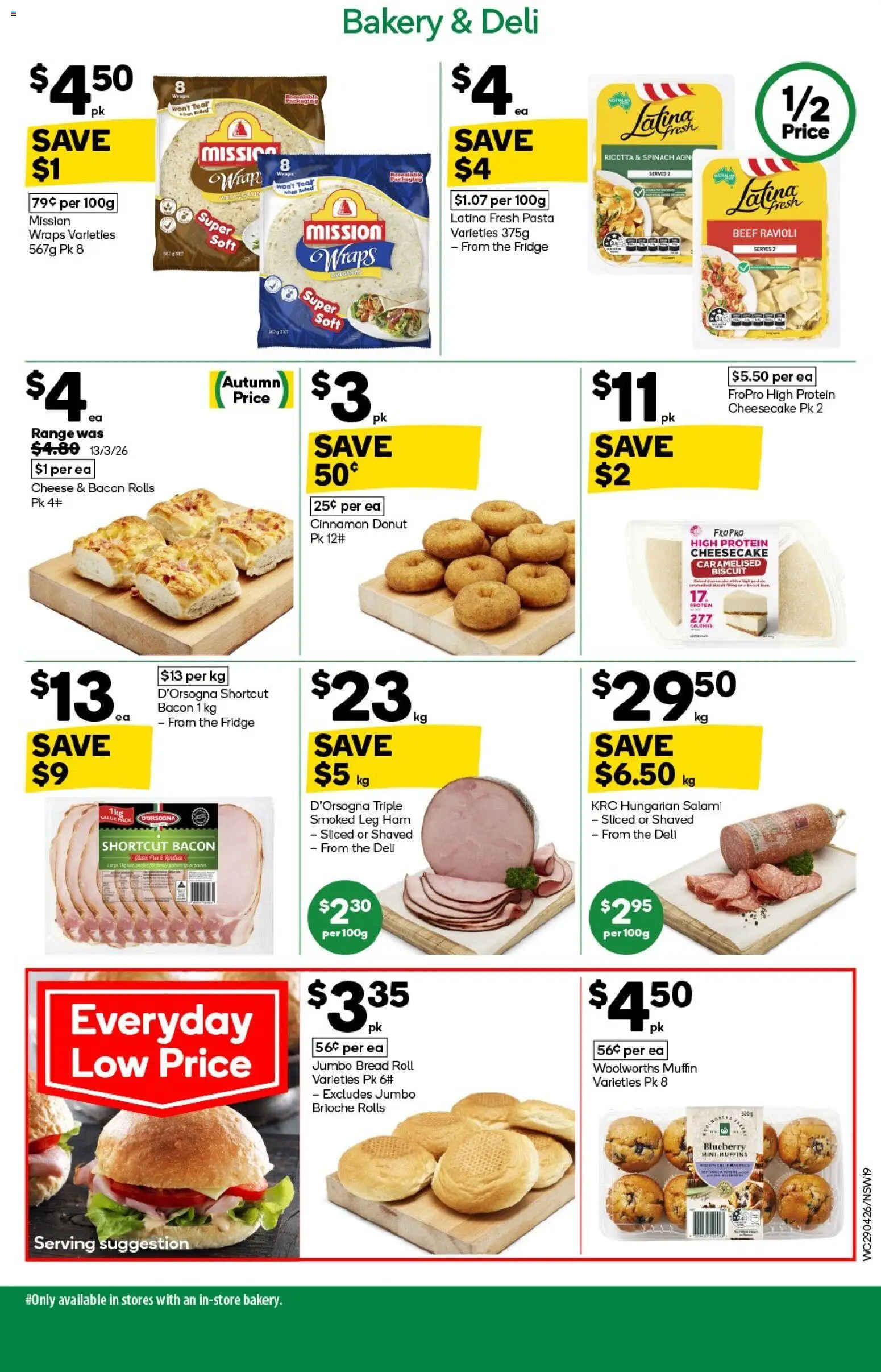 Woolworths catalogue  - page 19- valid from 29/04/2026