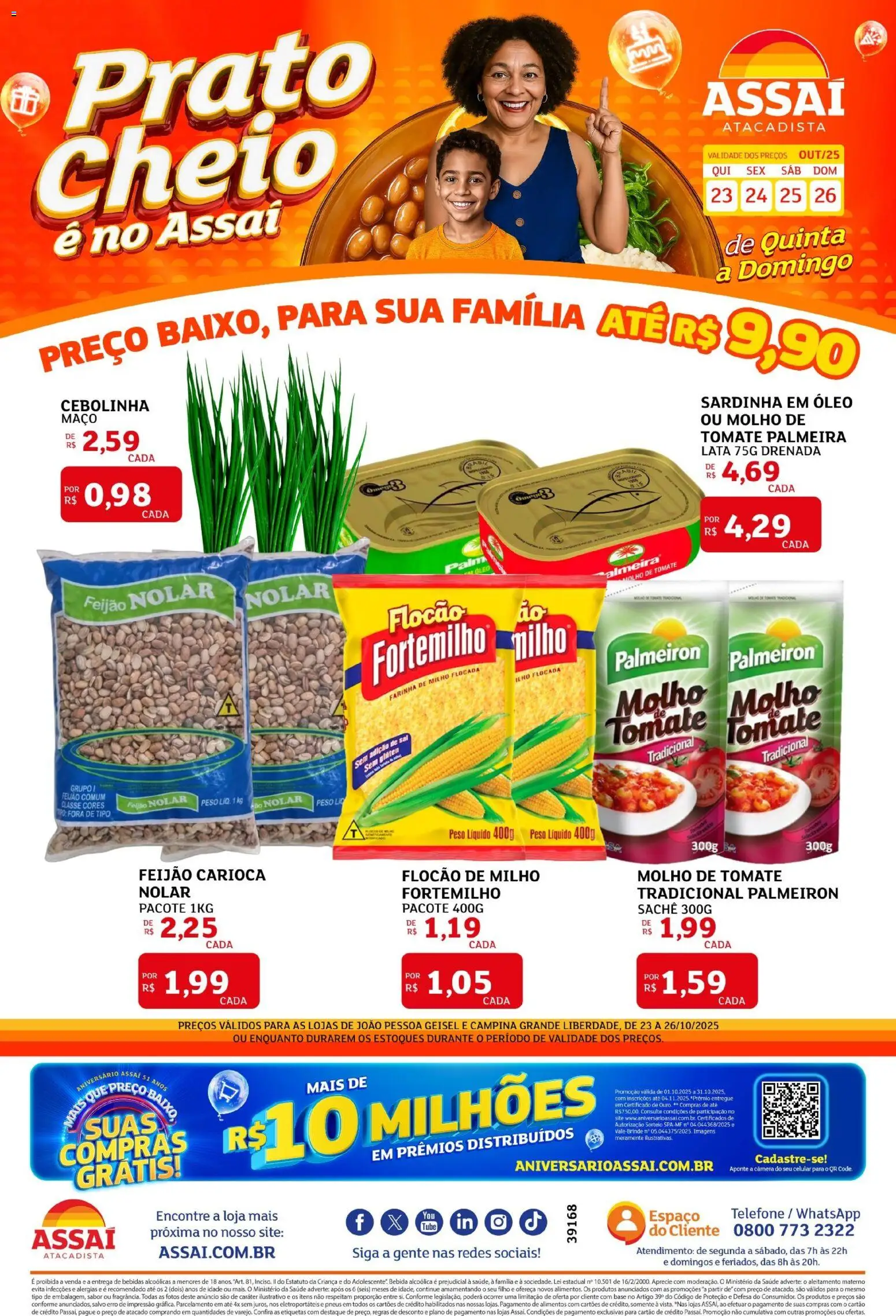 Encarte Assaí Atacadista - página 1- válido a partir de 23/10/2025
