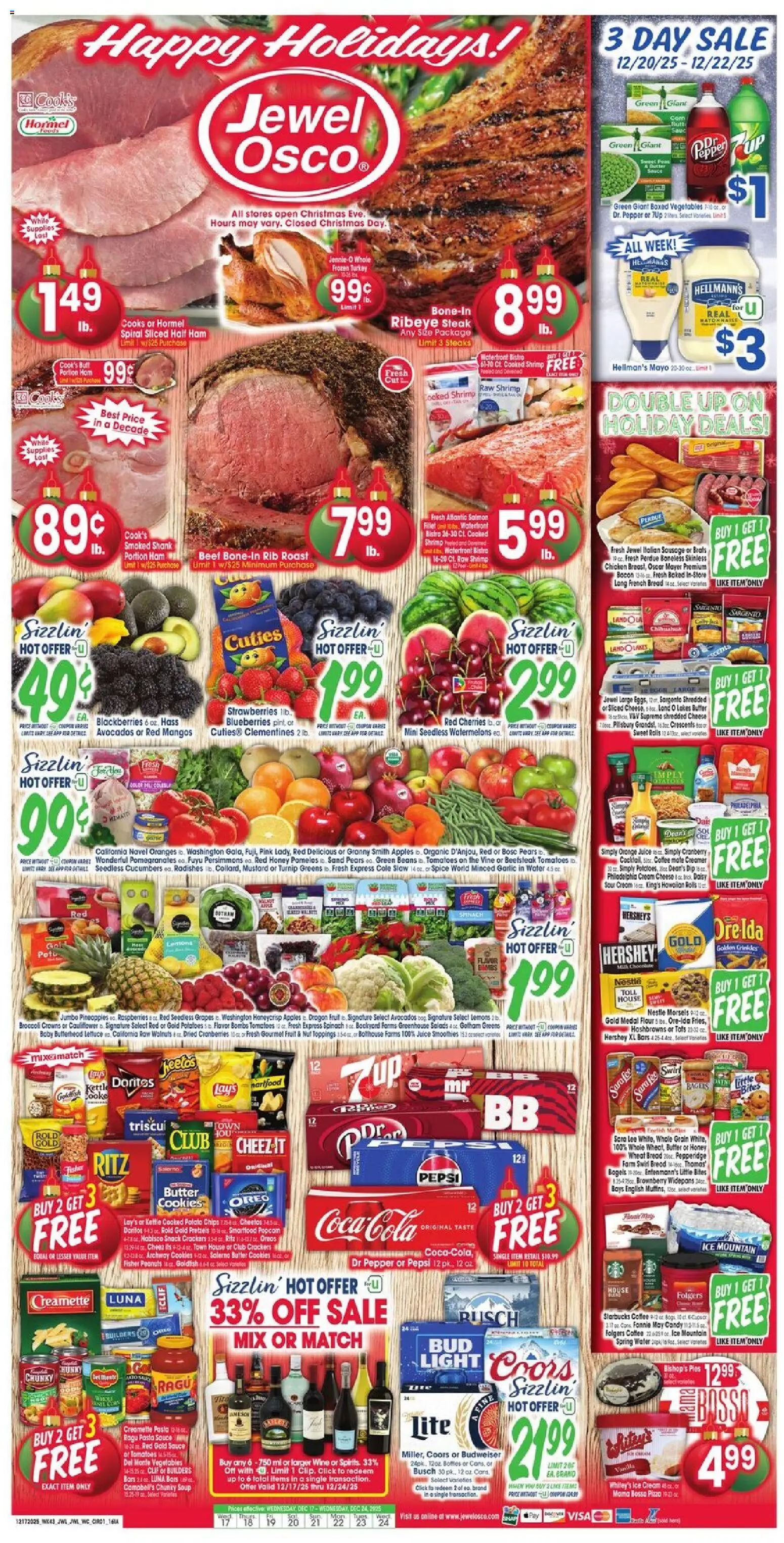 Jewel Osco Weekly Ad - IA - page 1- valid from 12/17/2025