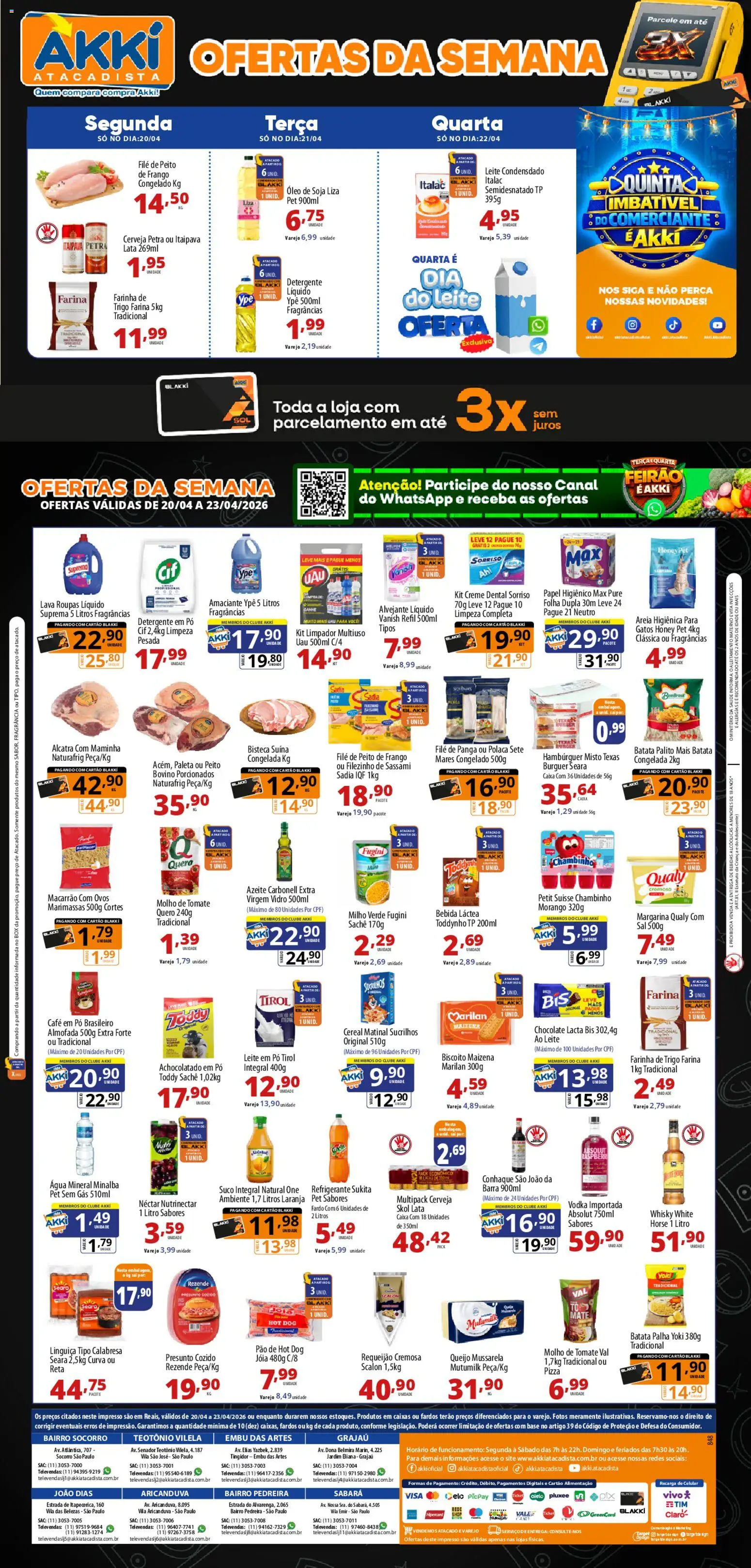 Akki Atacadista - Ofertas da semana - página 1- válido a partir de 20/04/2026
