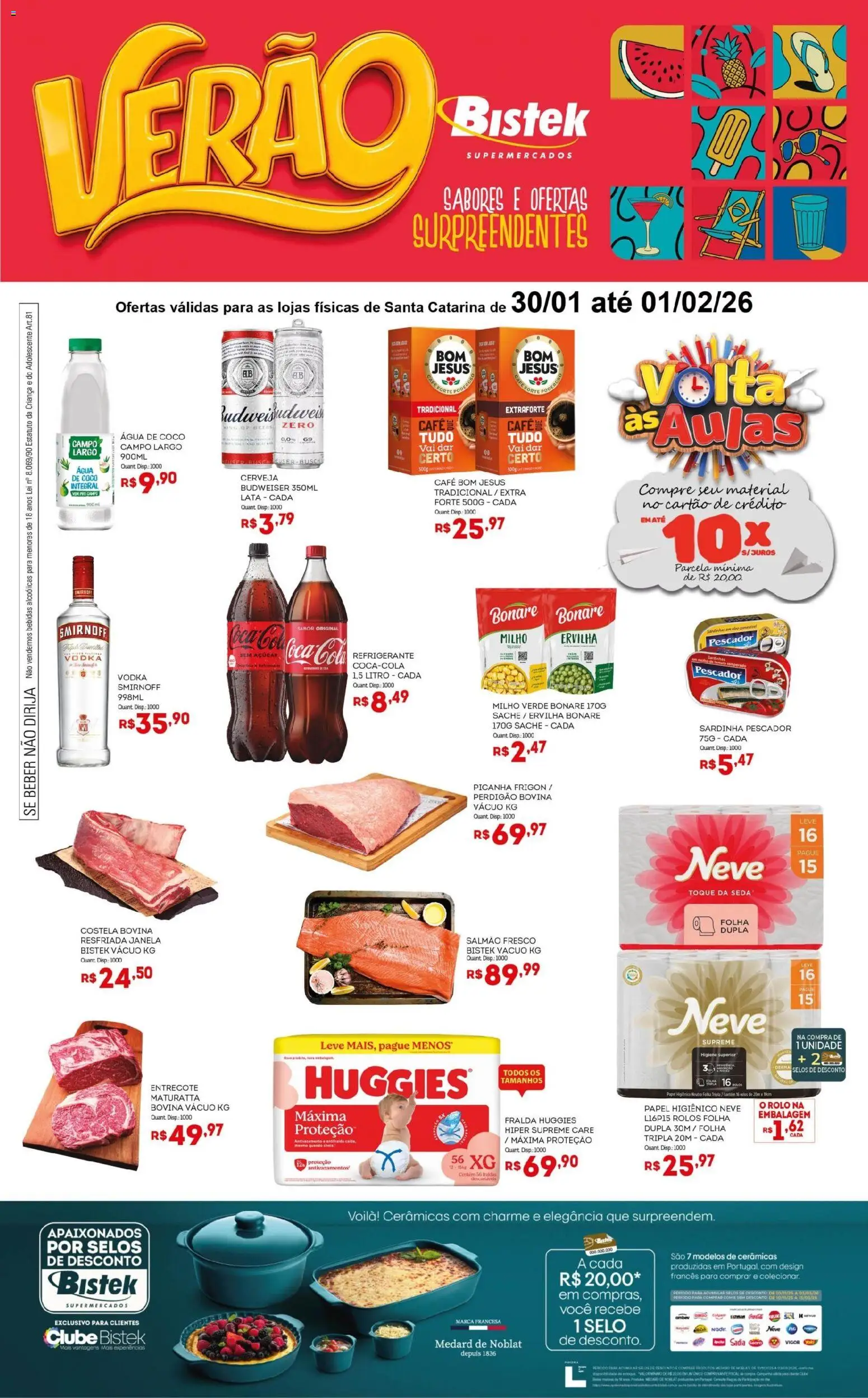 Bistek Supermercados - Ofertas de Verão  - página 1- válido a partir de 30/01/2026
