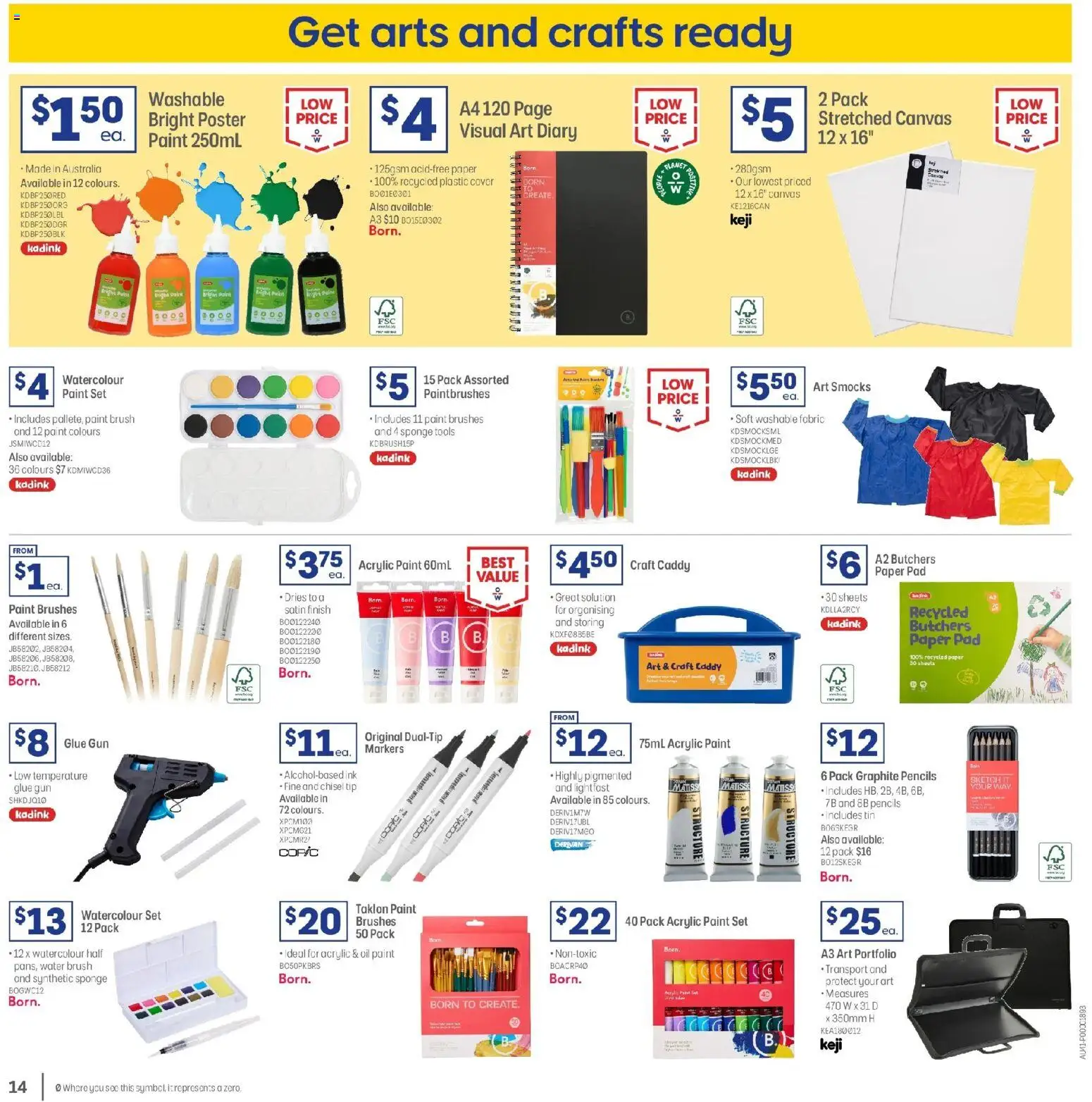 Officeworks  Catalogue  - page 14- valid from 01/01/2026