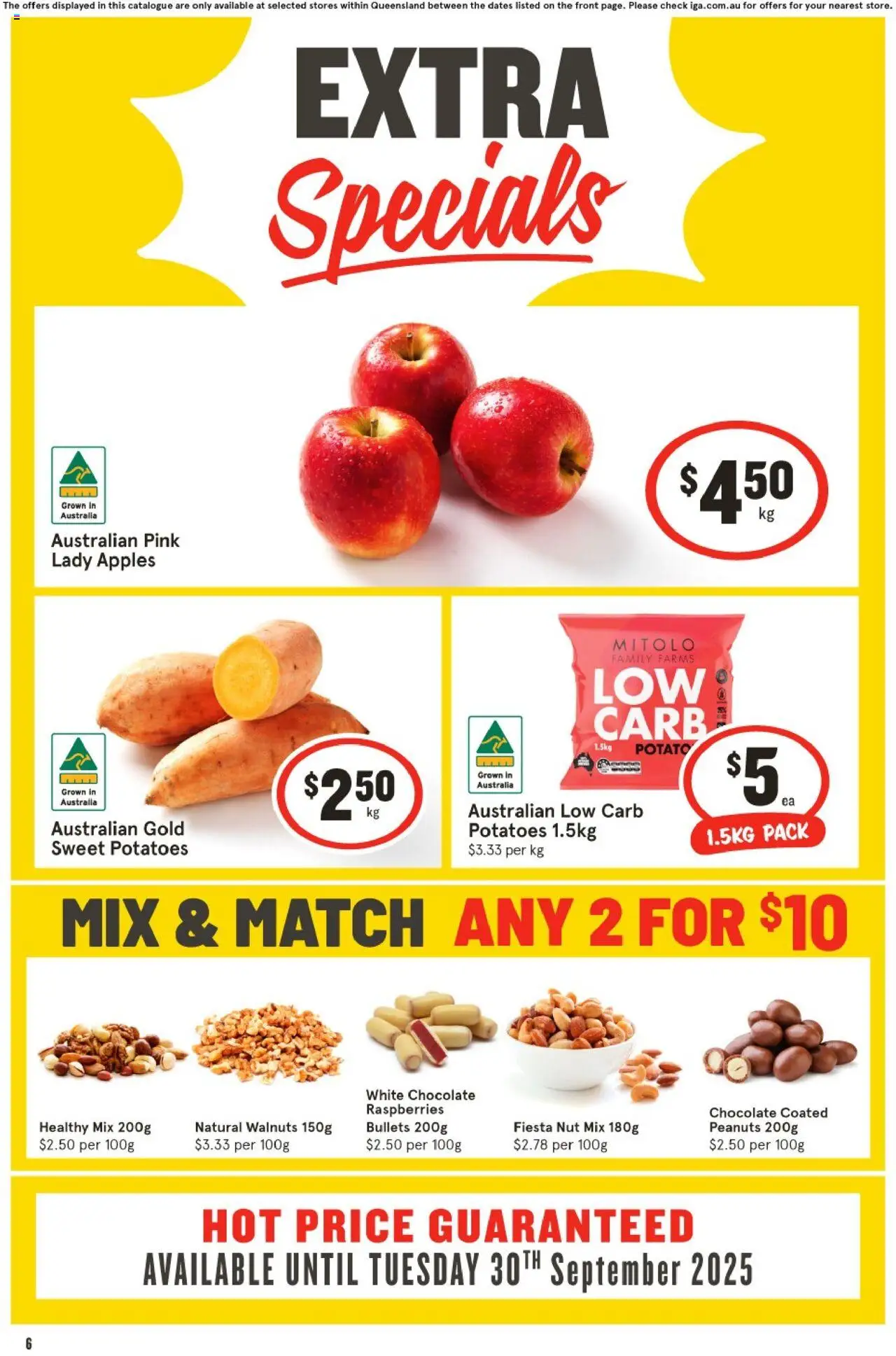 IGA Extra Specials QLD - page 1- valid from 03/09/2025