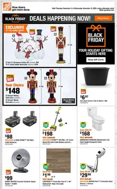 Preview Home Depot - Black Friday  valid from Nov 6, 2025