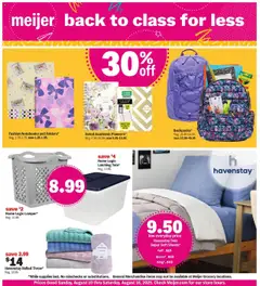 Preview Meijer Back to Class for Less valid from 08/10/2025