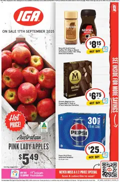 IGA catalogue preview - valid from 17/09/2025