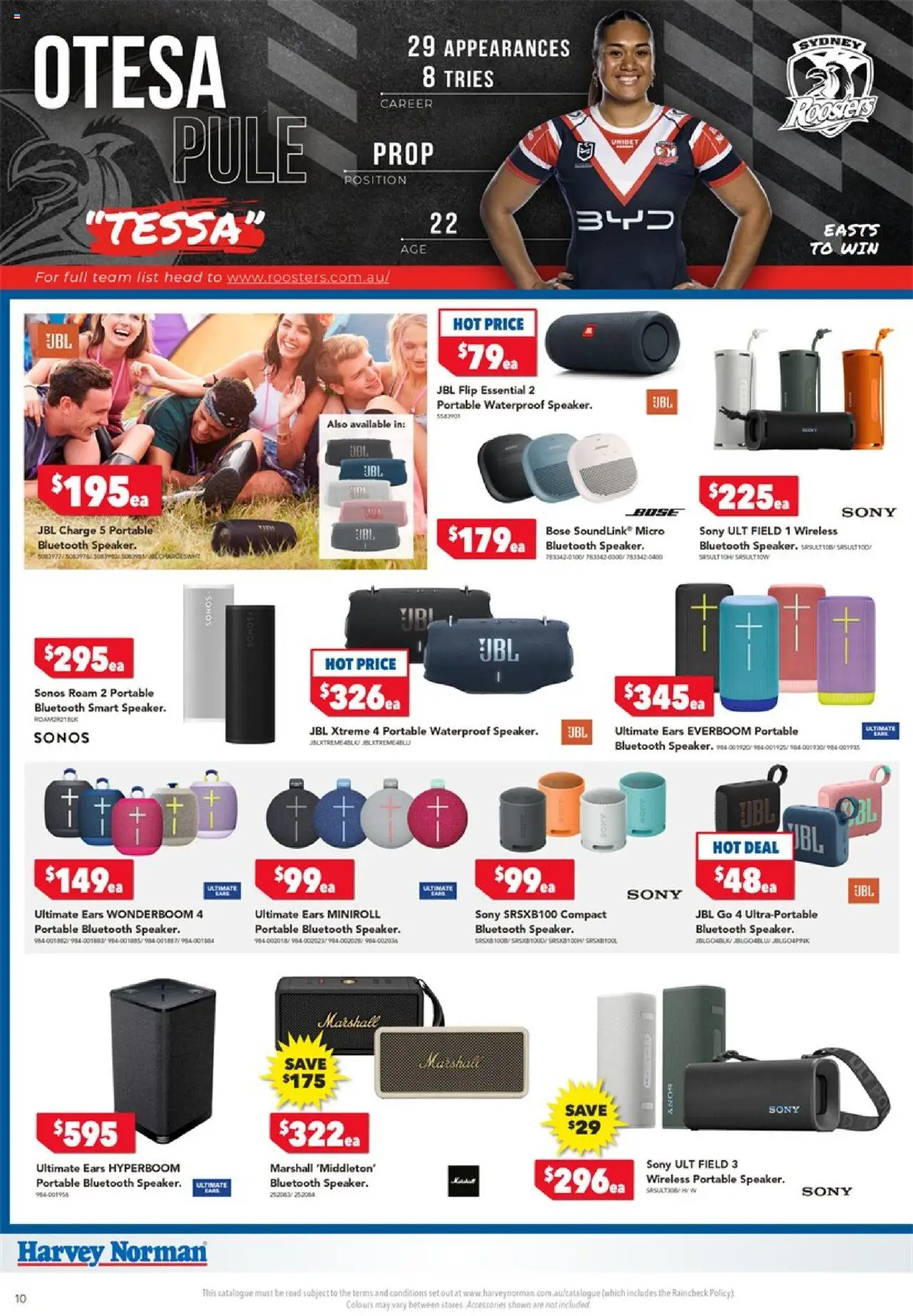 Harvey Norman NRLW – TV & Audio - page 10- valid from 17/07/2025
