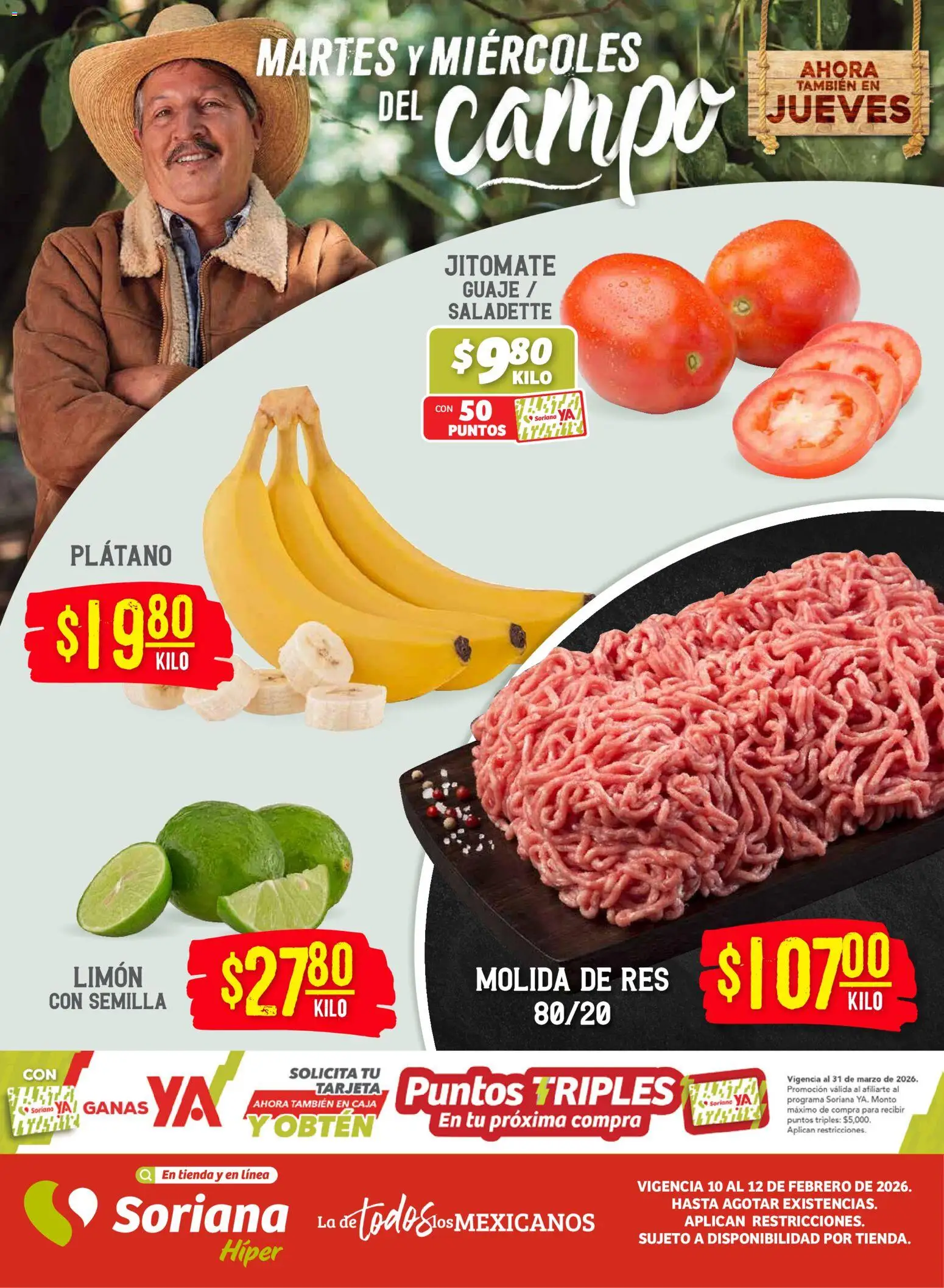 Soriana - Martes y Miércoles del Campo Híper: Saltillo y Torreón - página 1- válido desde 10/02/2026