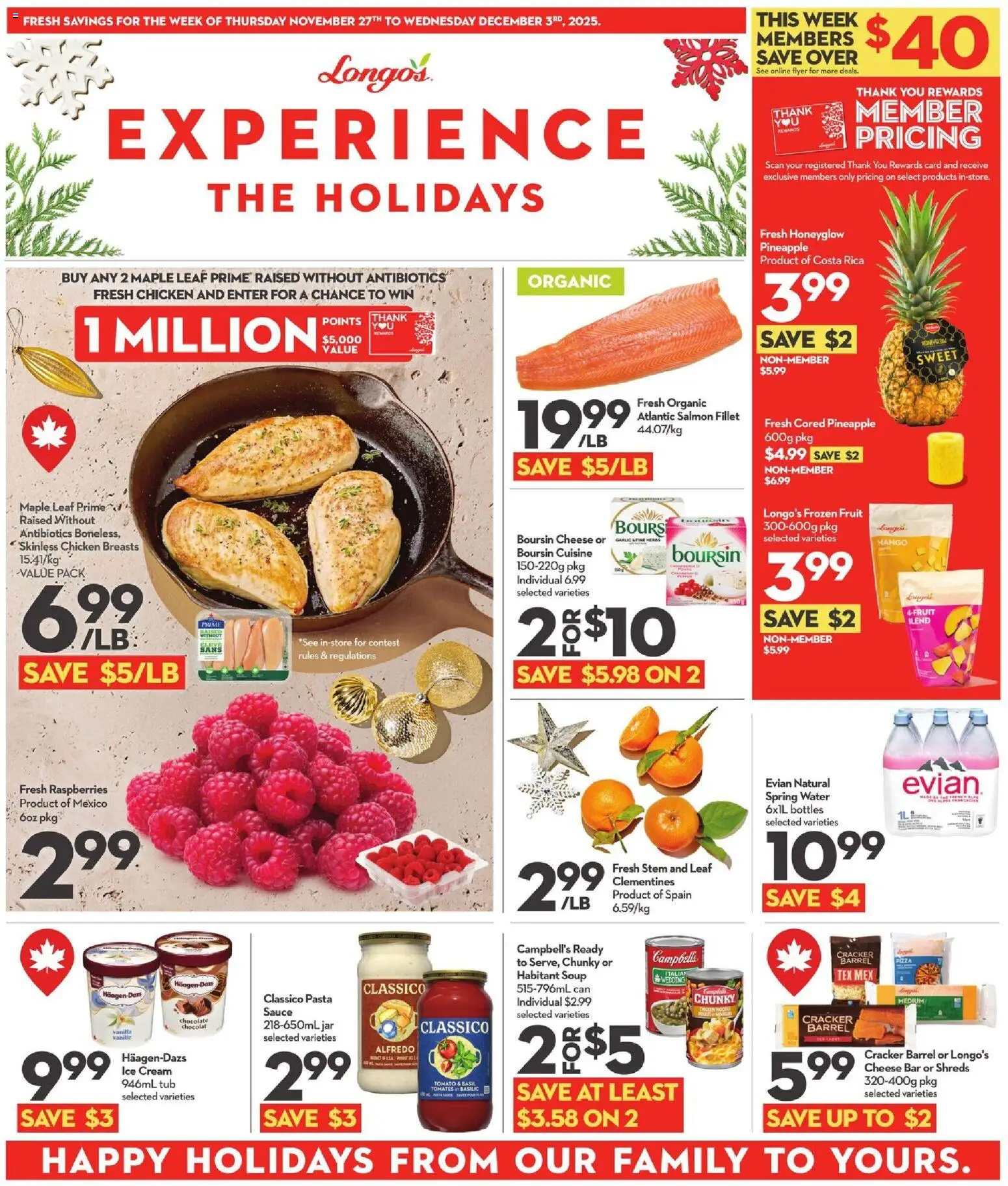 Longo's weekly flyer / circulaire - page 1- valid from Nov 27, 2025
