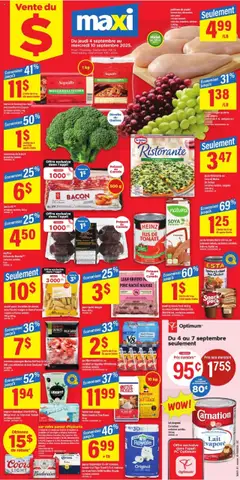 Preview Maxi weekly flyer / circulaire valid from Sep 4, 2025