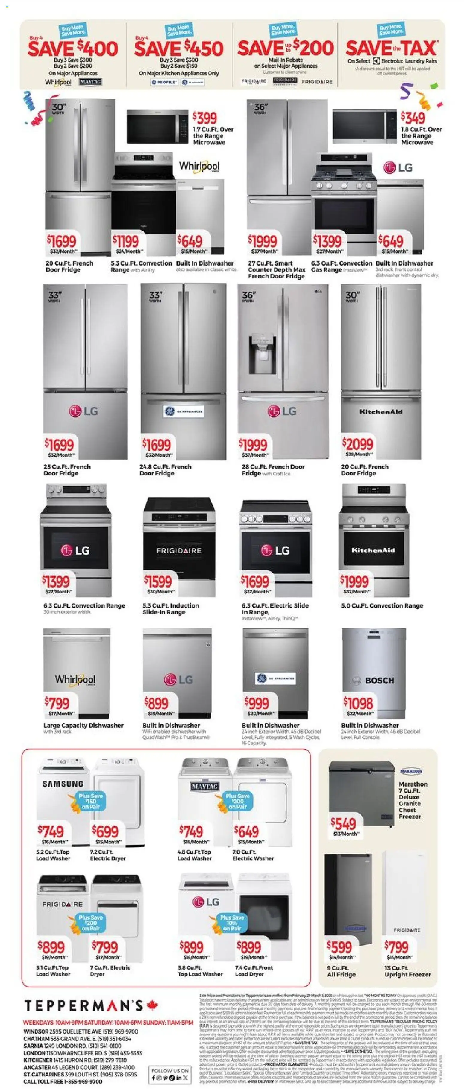 Tepperman's weekly flyer / circulaire - page 10- valid from Feb 27, 2026