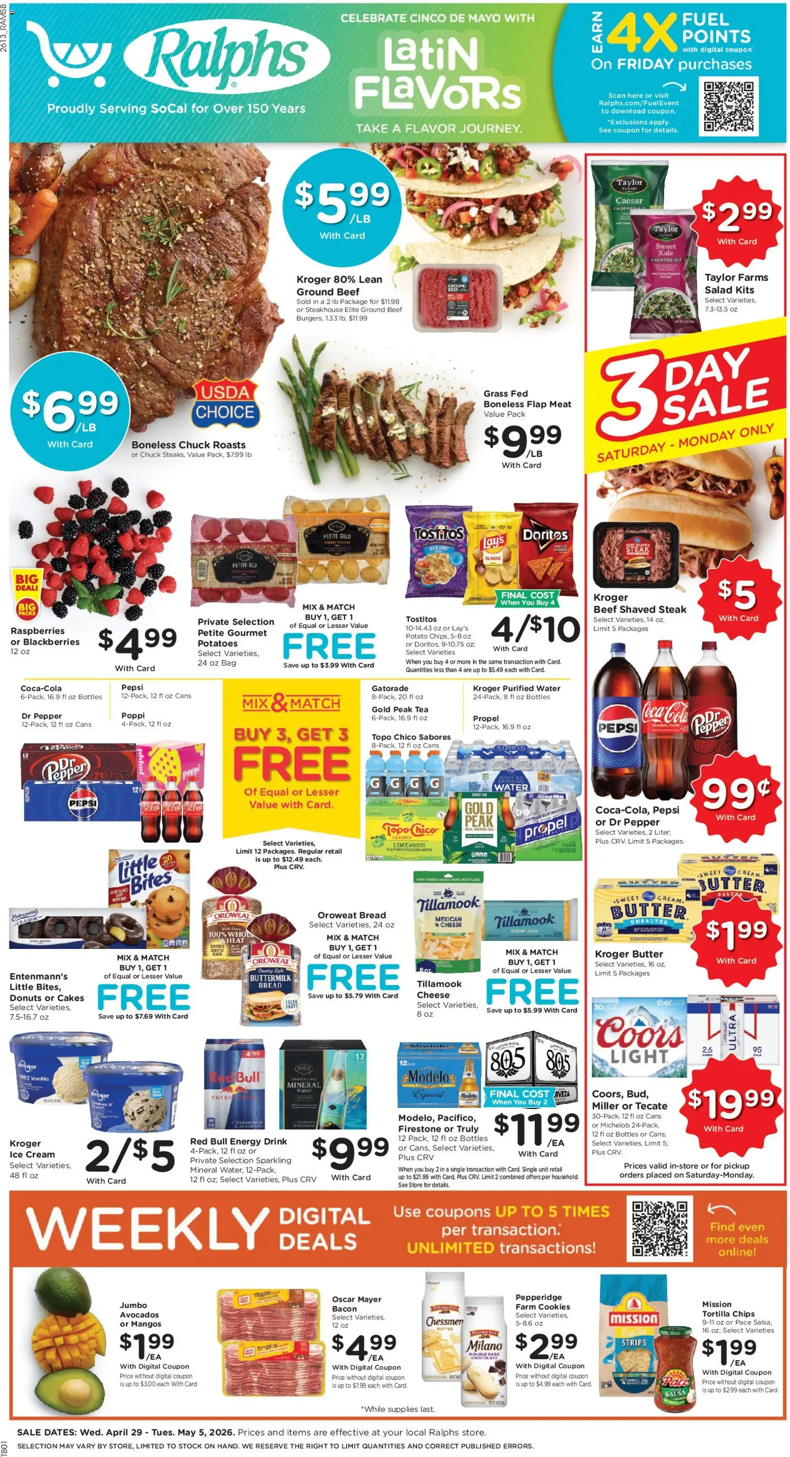 Ralphs Weekly Ad - page 1- valid from 04/29/2026