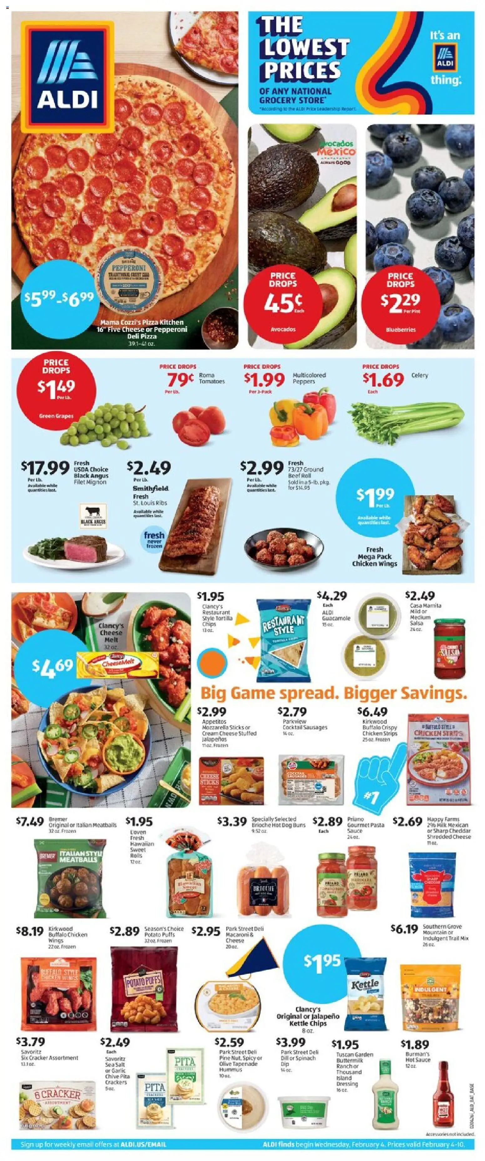 Aldi Weekly Ad - page 1- valid from 02/04/2026