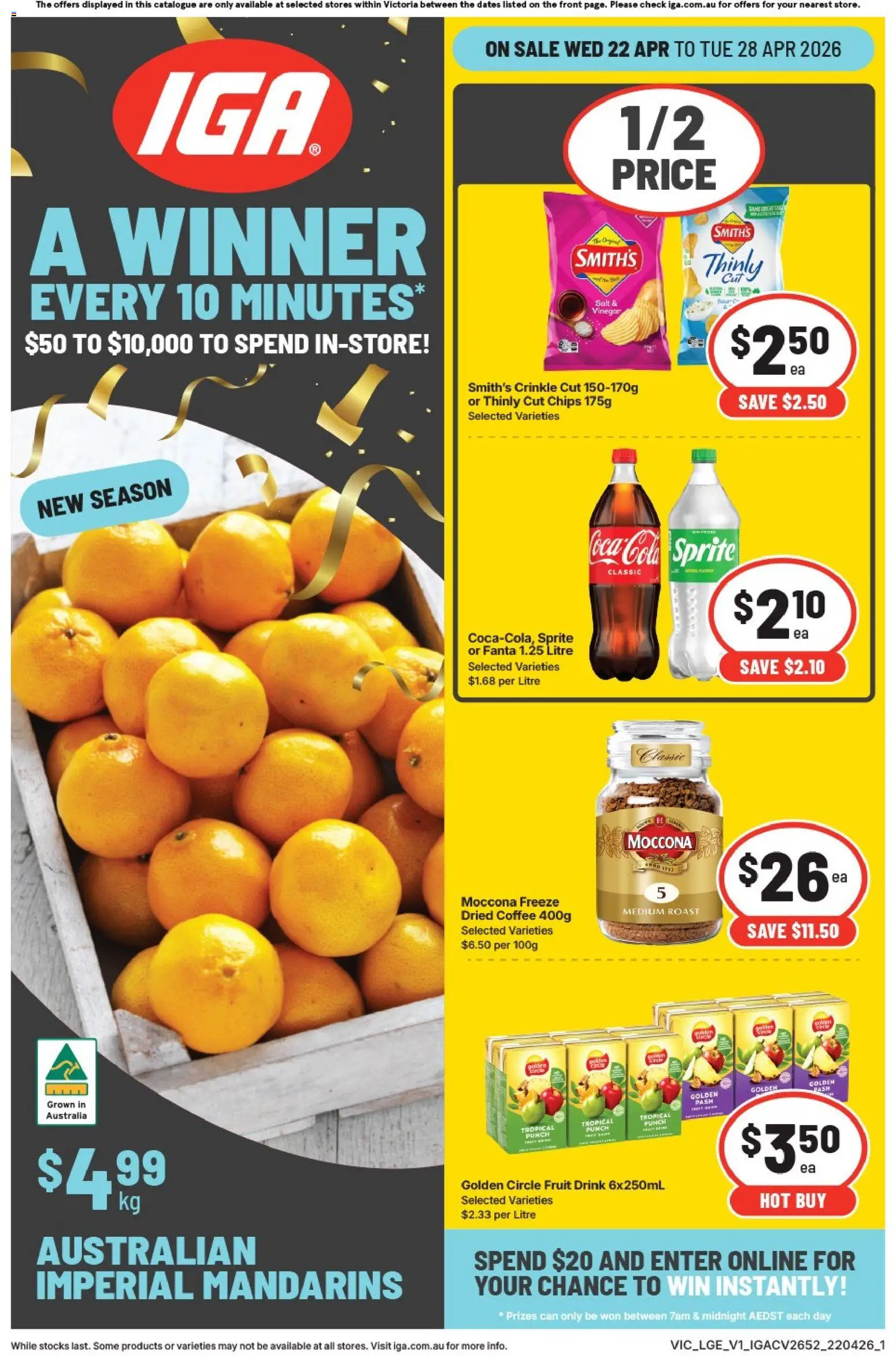 IGA catalogue  - page 1- valid from 22/04/2026