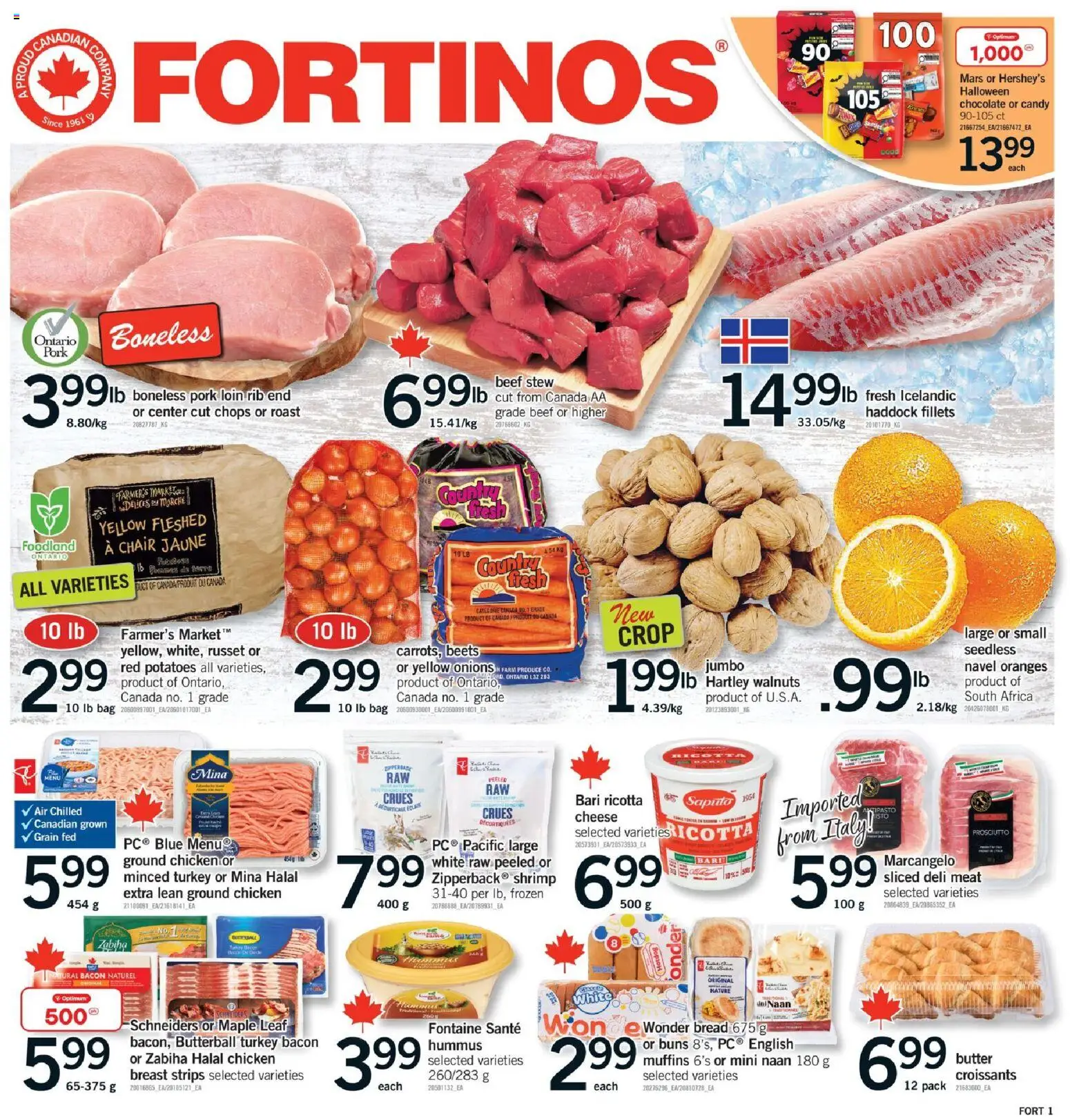 Fortinos weekly flyer / circulaire - page 1- valid from Oct 23, 2025