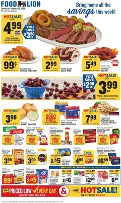 Preview Food Lion Weekly Ad valid from 01/14/2026