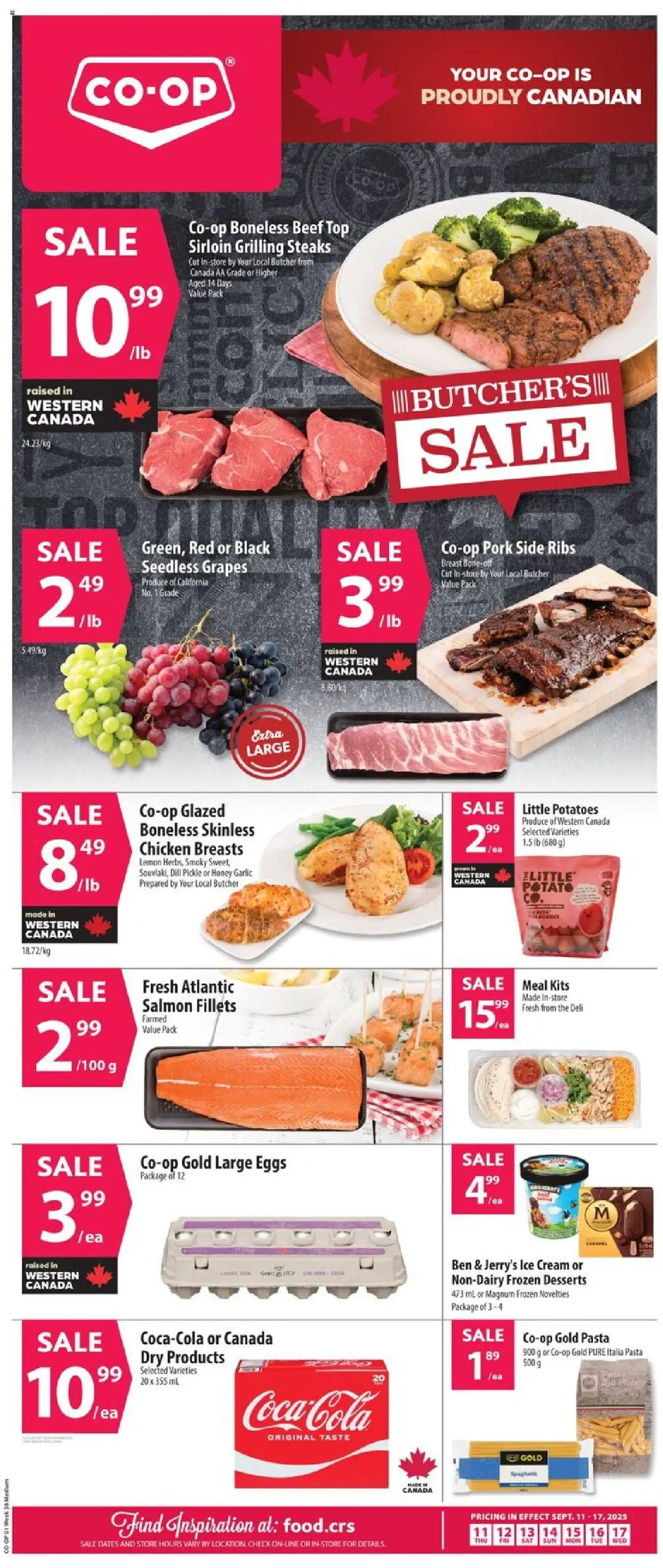 Co-op Food weekly flyer / circulaire - page 1- valid from Sep 11, 2025