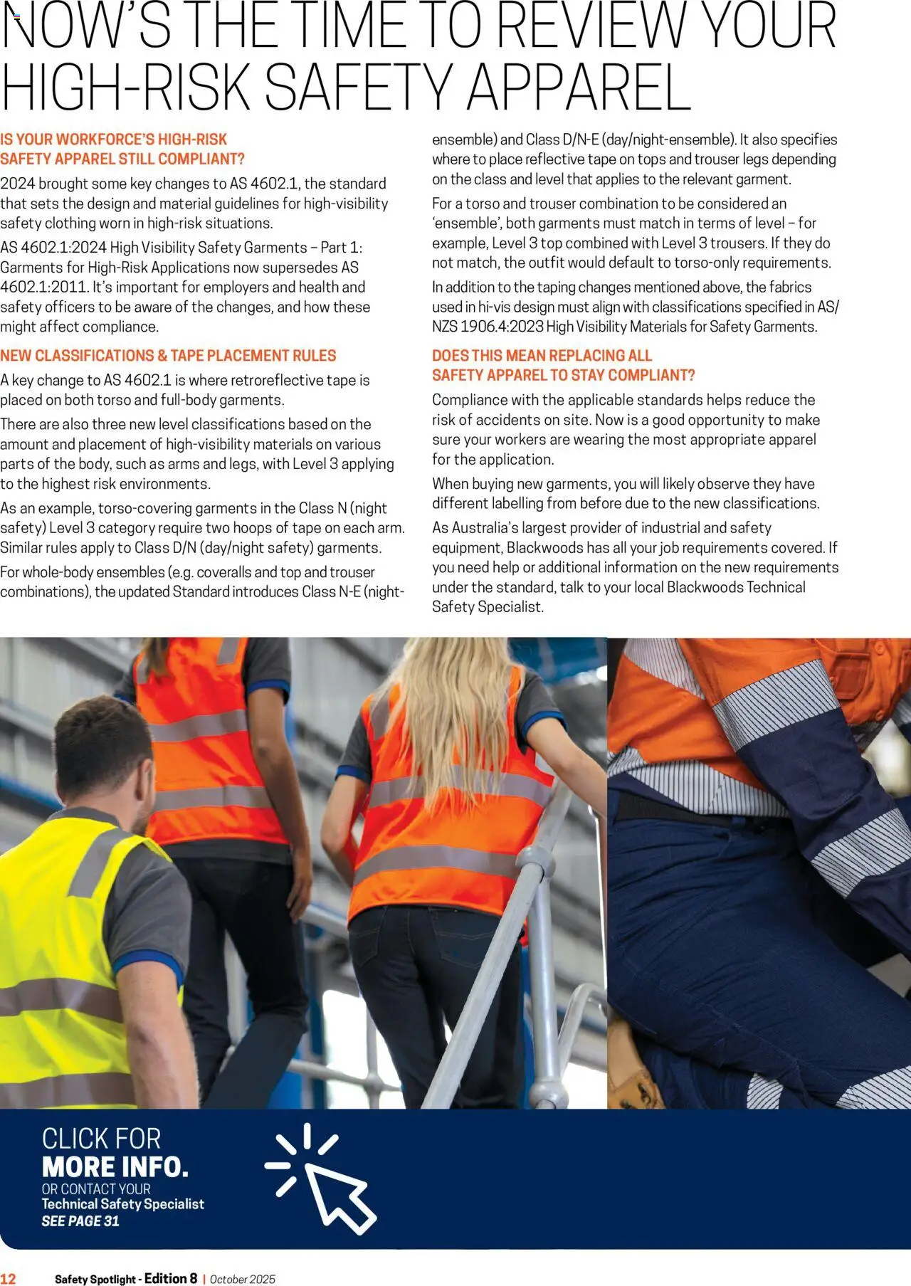 Black Woods Safety Spotlight Magazine - page 12- valid from 07/10/2025