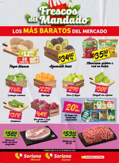 Soriana - Frescos del Mandado Mercado: Saltillo y Torreón válido desde 27/01/2026