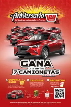 Casa Ley - Folleto - Gana una de las 7 camionetas por aniversario válido desde 06/09/2025