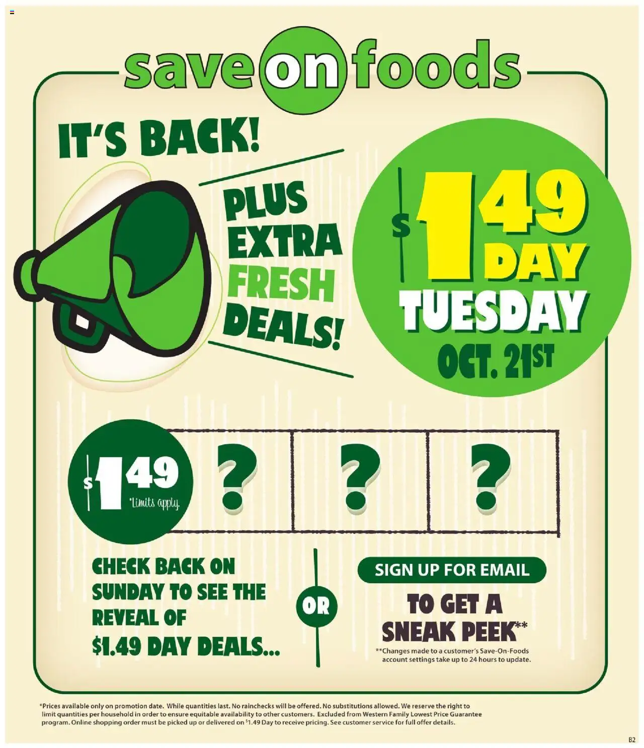 Save on foods weekly flyer / circulaire - page 1- valid from Oct 16, 2025