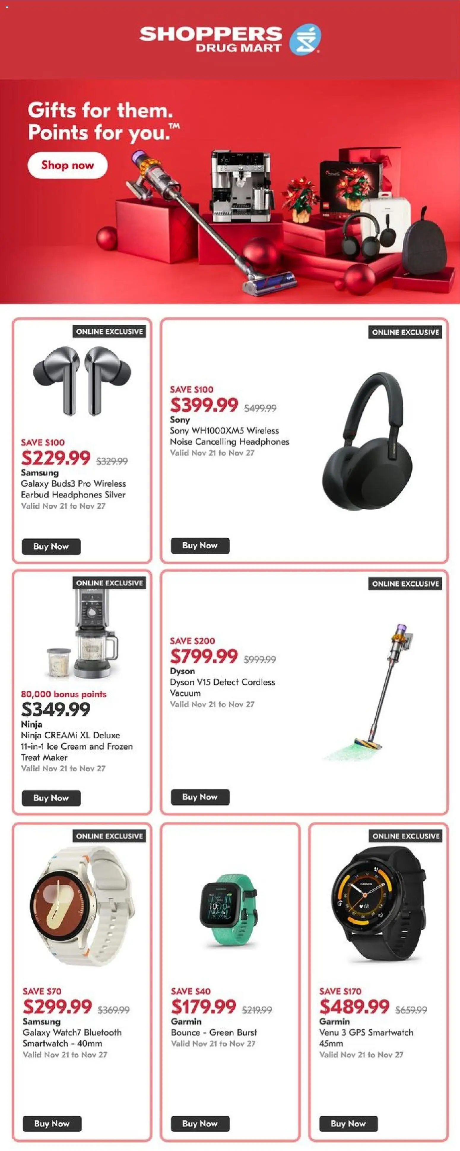 Shoppers - Online deals - page 1- valid from Nov 21, 2025