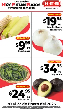 H-E-B folleto Rebajado válido desde 20/01/2026