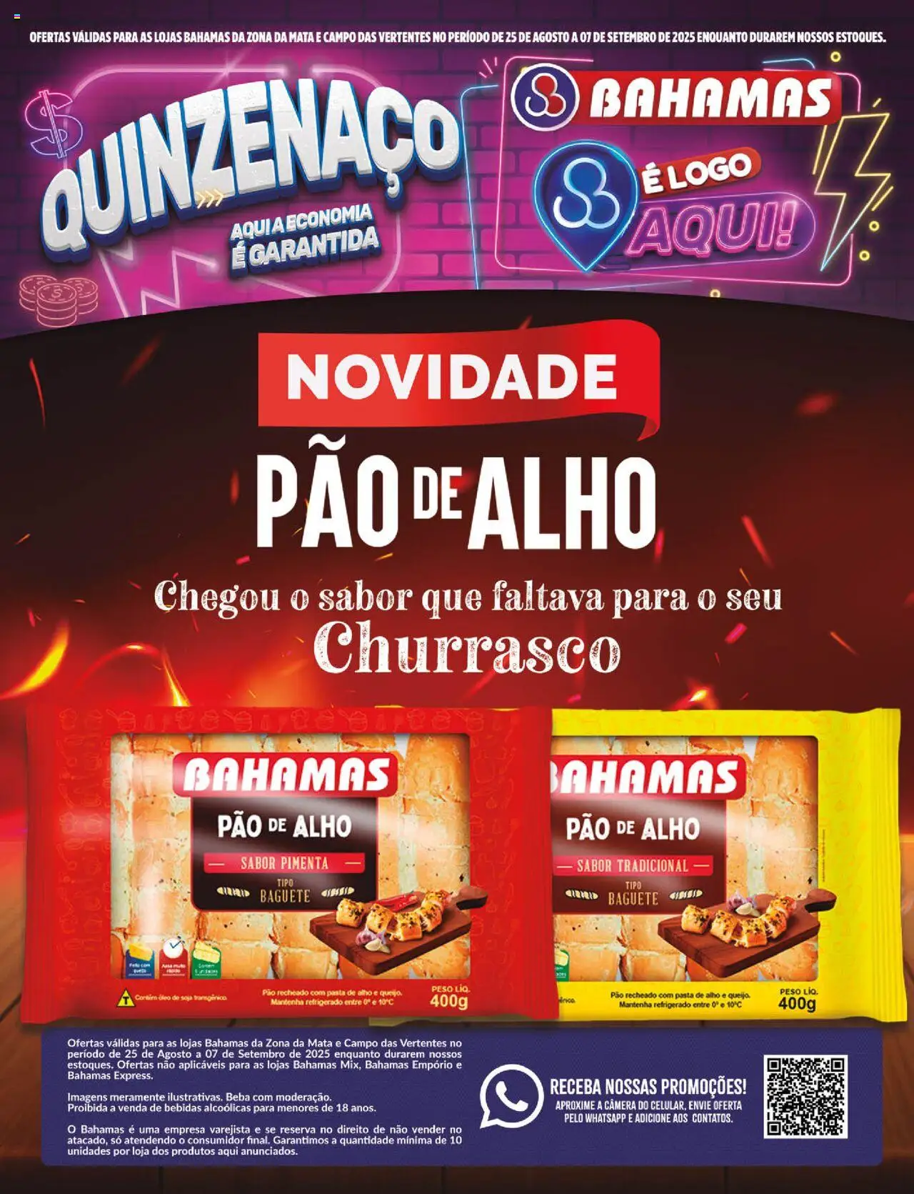 Bahamas Supermercados - Ofertas da Quinzena - página 1- válido a partir de 25/08/2025
