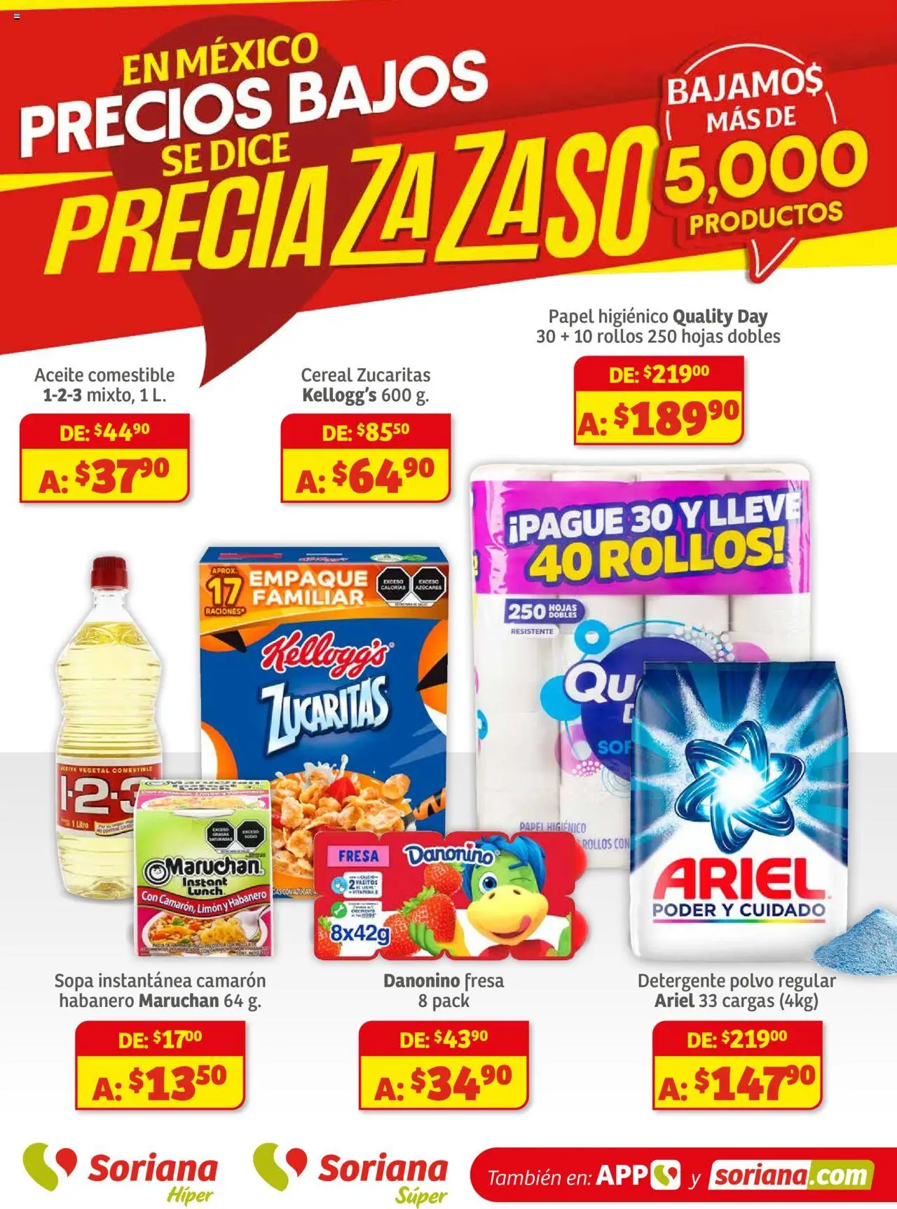 Soriana - Preciazazaso Súper Frontera Chia, Q. Roo - página 1- válido desde 01/08/2025