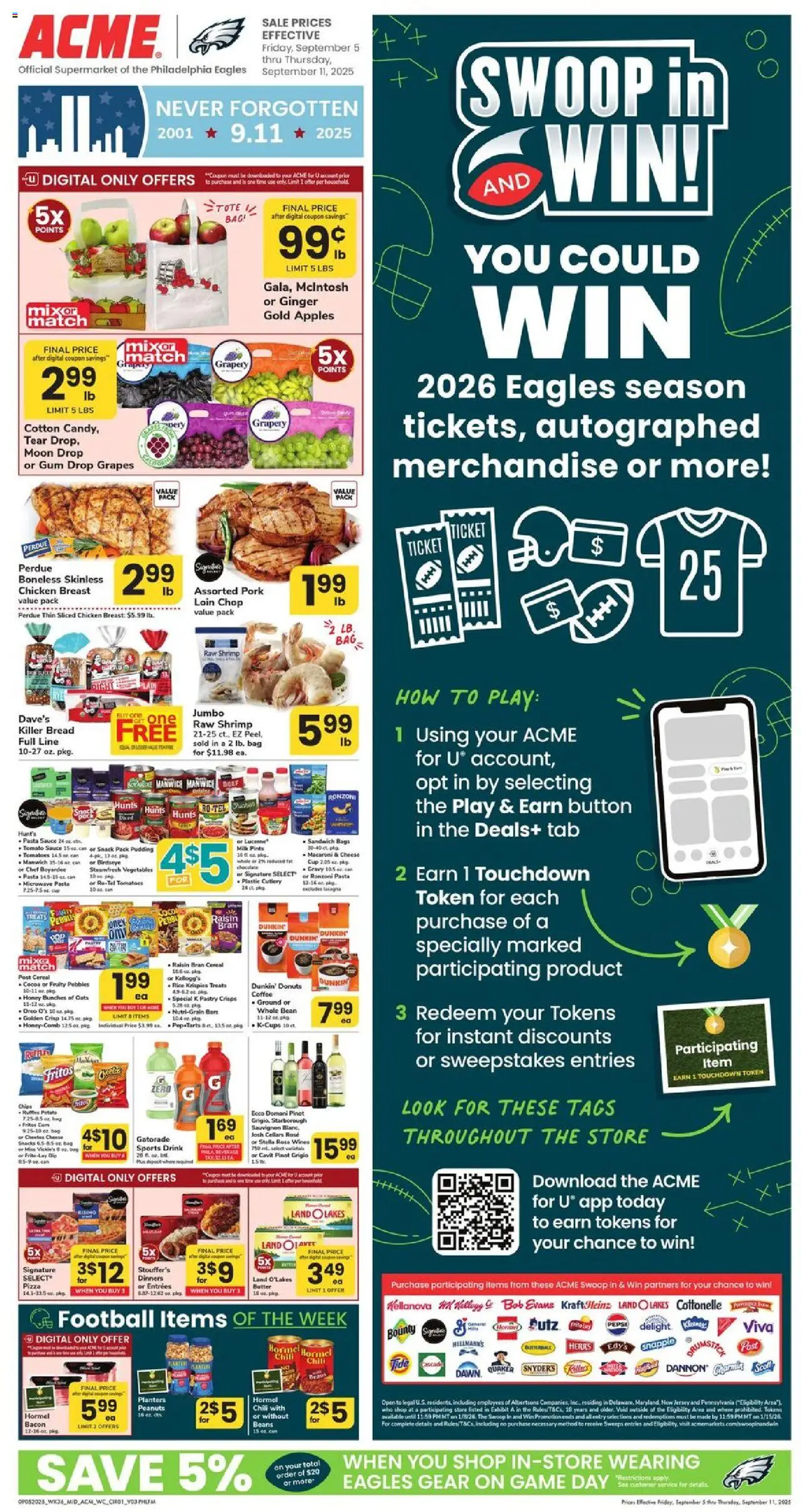 Acme Weekly Ad - page 1- valid from 09/05/2025