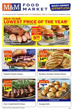 Preview M&M Food Market weekly flyer / circulaire valid from Apr 16, 2026