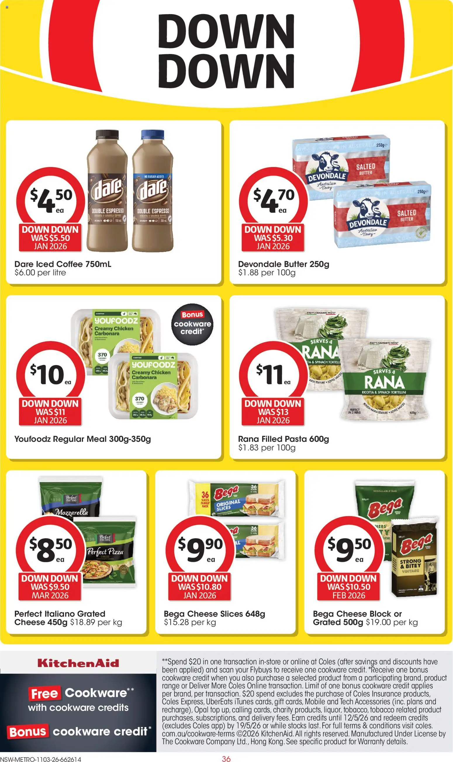 Coles catalogue  - page 36- valid from 11/03/2026